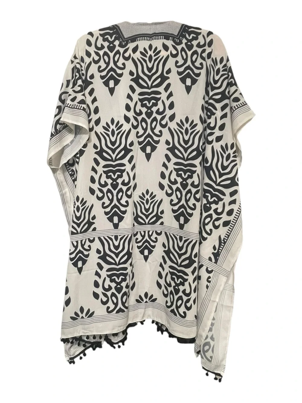 Black & White Kimono Cover Up| One Size | Resort Beach Swim Cover-Up